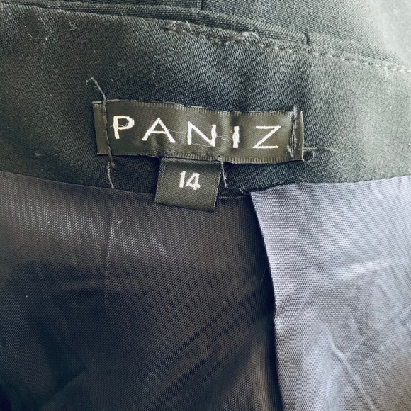 Paniz Black Mid Length Flare Pleated Skirt - Picture 6 of 6